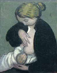 Mère en chemise noire, 1895